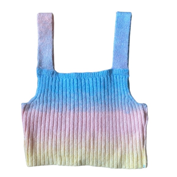 URBAN OUTFITTERS Under Sweater Tank Top Rainbow Ombre Size Small - Picture 2 of 7
